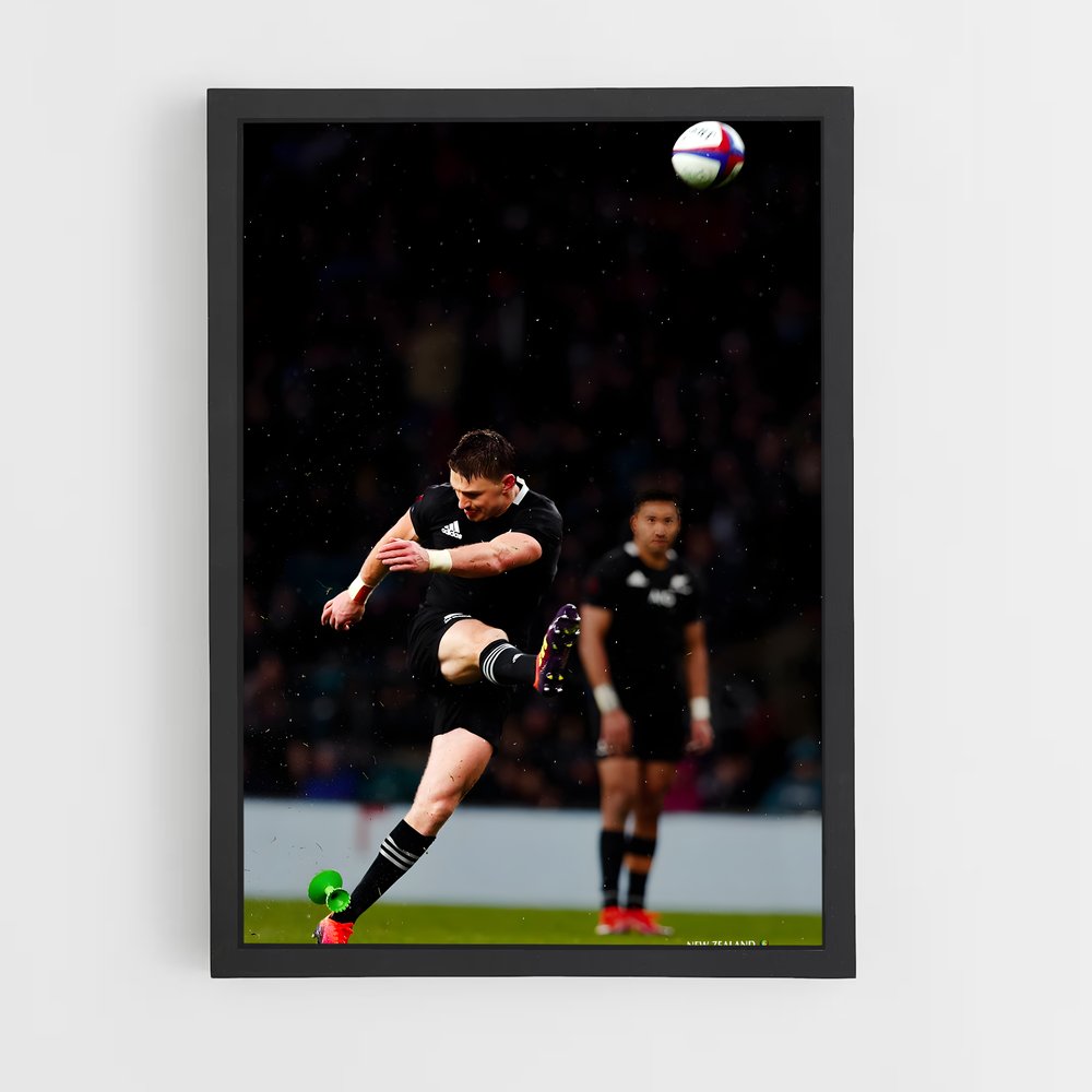 Poster L'Élan de Beauden – affiche Rugby (vue 2)